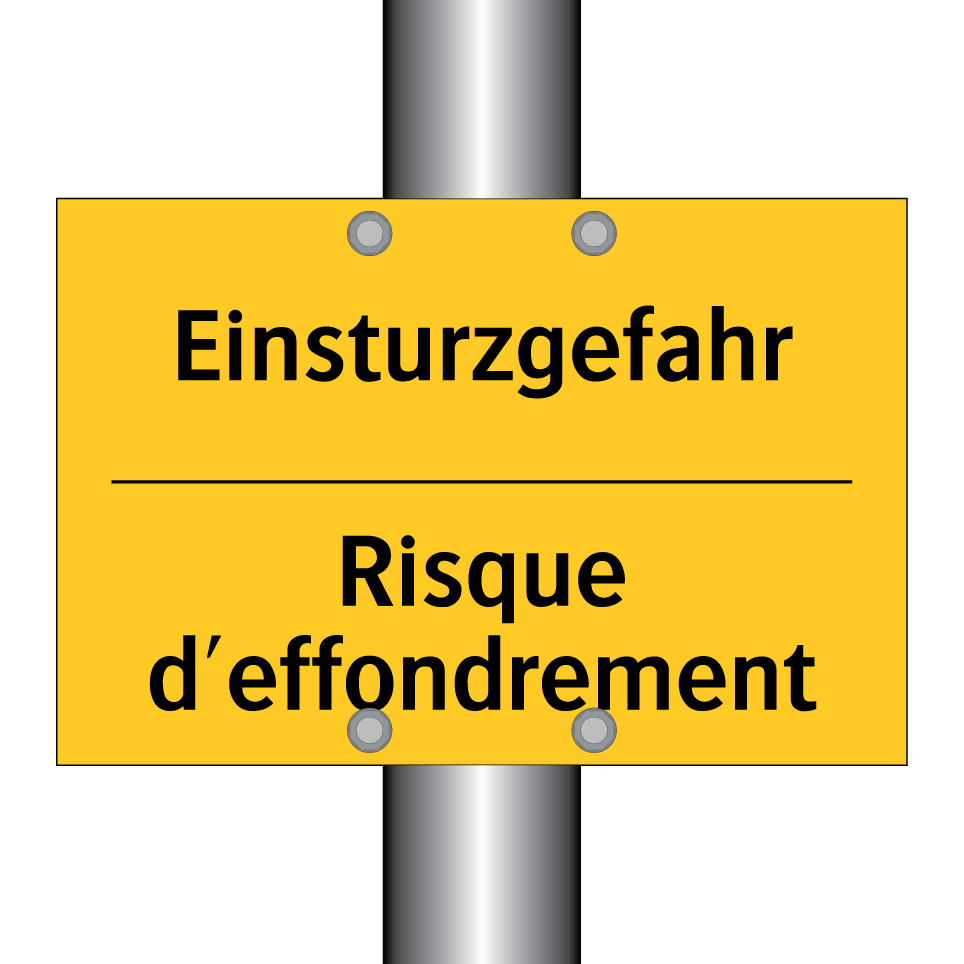 Einsturzgefahr - Risque d'effondrement