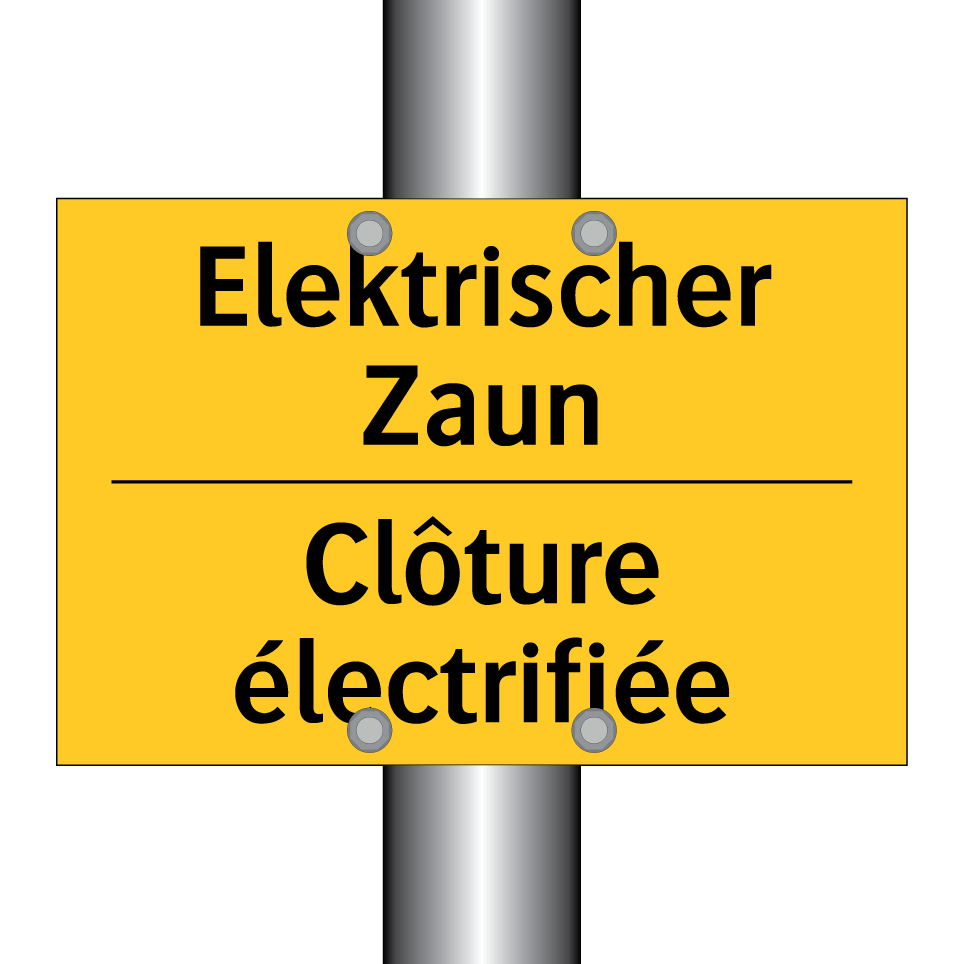 Elektrischer Zaun - Clôture électrifiée