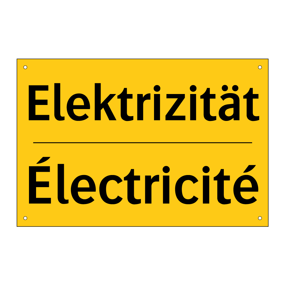 Elektrizität - Électricité