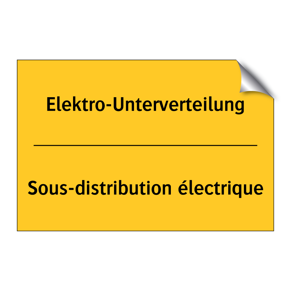 Elektro-Unterverteilung - Sous-distribution électrique