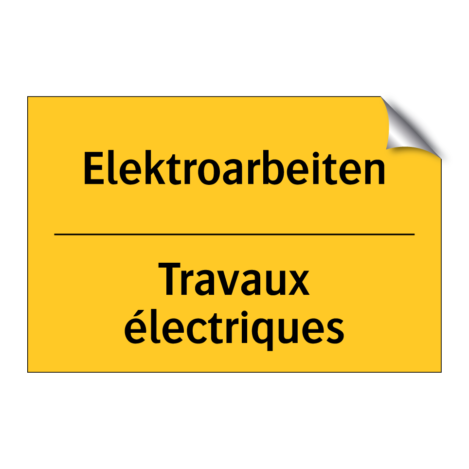 Elektroarbeiten - Travaux électriques