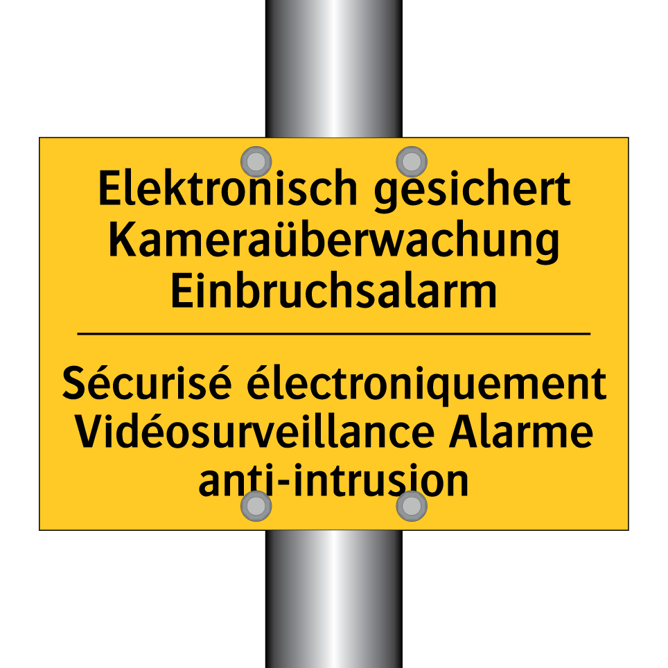 Elektronisch gesichert Kameraüberwachung  /.../ - Sécurisé électroniquement Vidéosurveillance  /.../