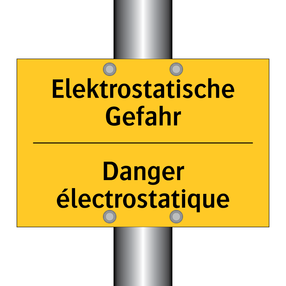 Elektrostatische Gefahr - Danger électrostatique