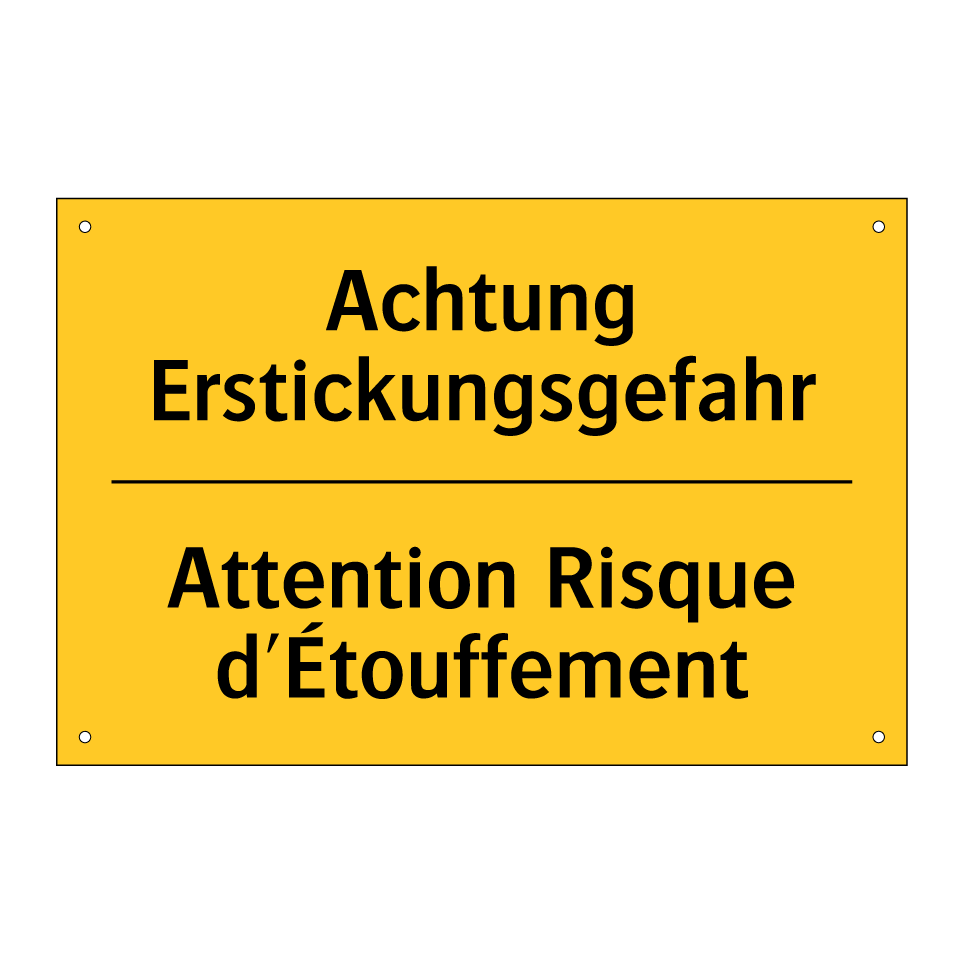Achtung Erstickungsgefahr - Attention Risque d'Étouffement