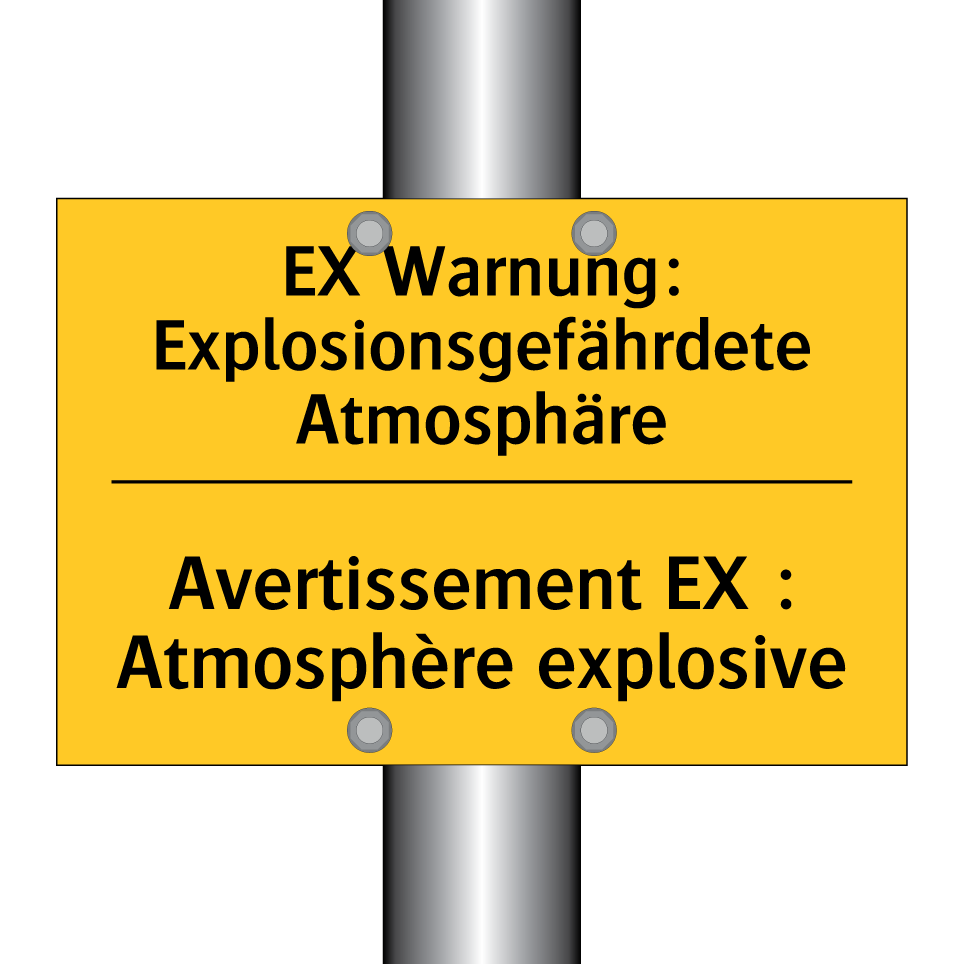 EX Warnung: Explosionsgefährdete  /.../ - Avertissement EX : Atmosphère  /.../