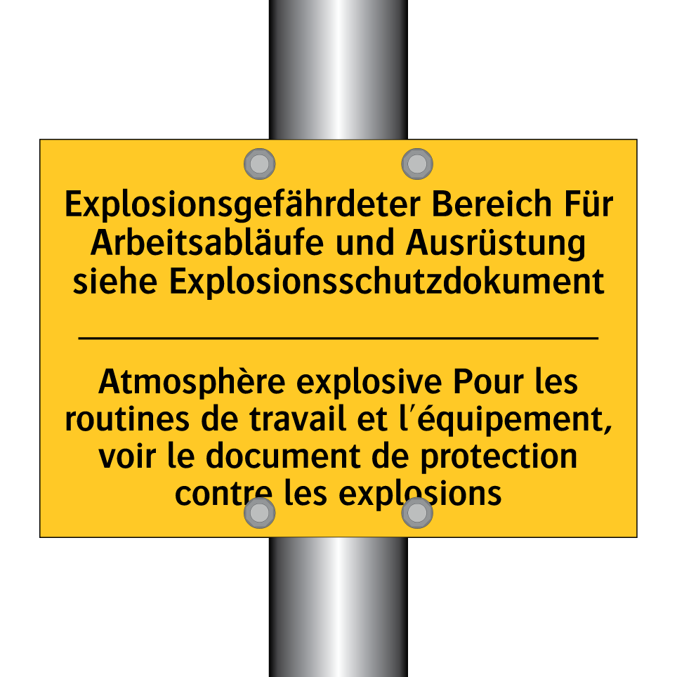 Explosionsgefährdeter Bereich  /.../ - Atmosphère explosive Pour les  /.../