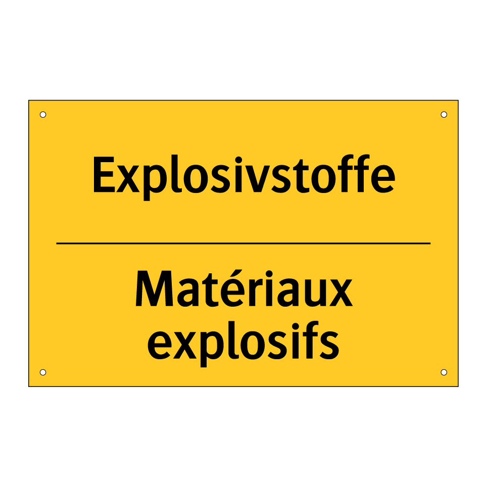 Explosivstoffe - Matériaux explosifs