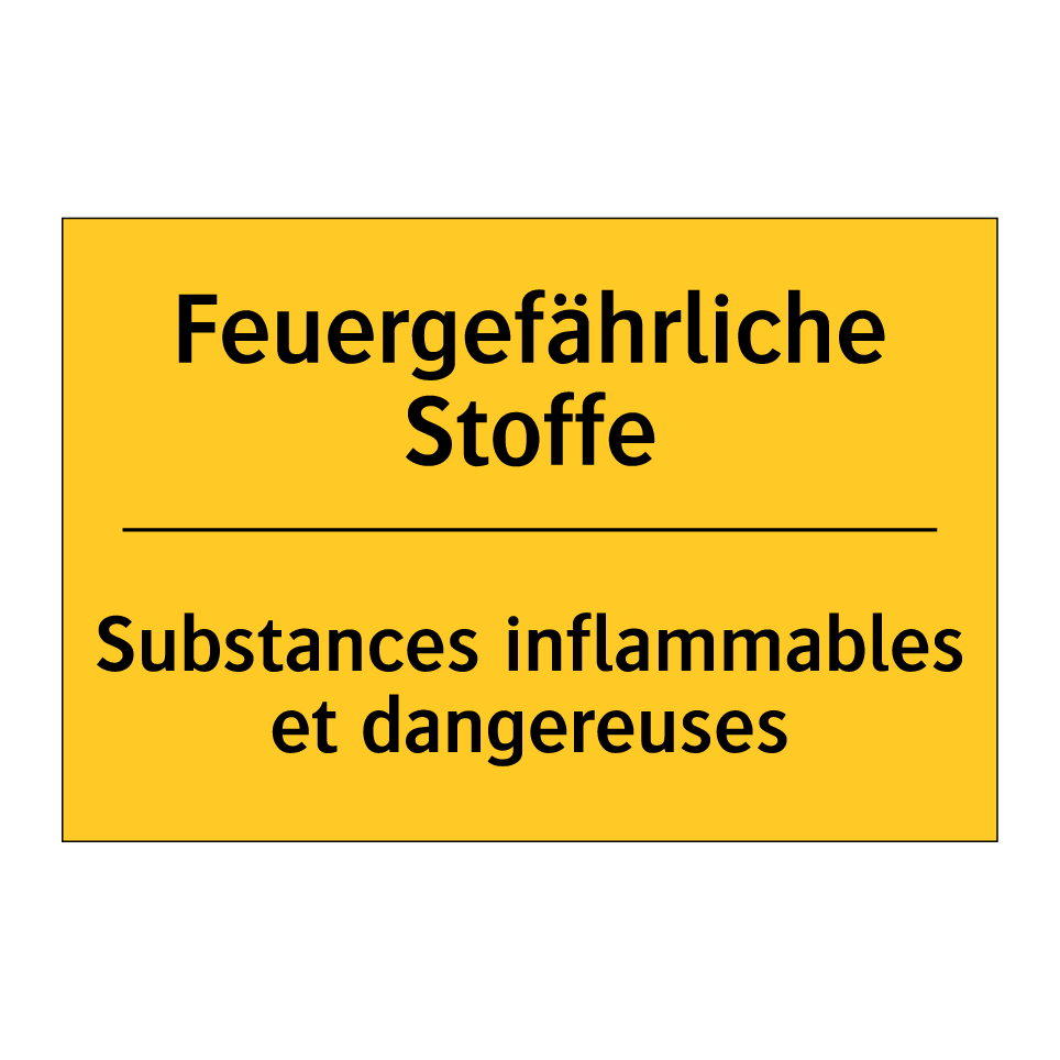 Feuergefährliche Stoffe - Substances inflammables et dangereuses /.../