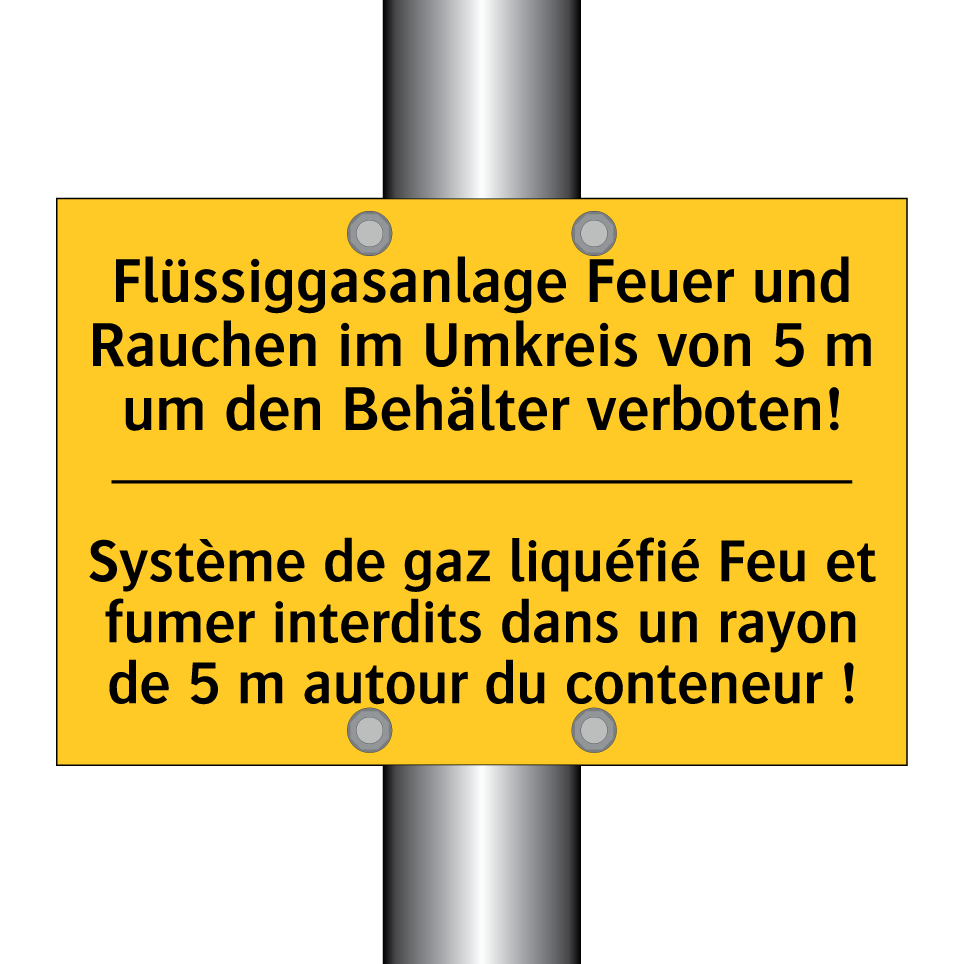 Flüssiggasanlage Feuer und Rauchen  /.../ - Système de gaz liquéfié Feu et  /.../