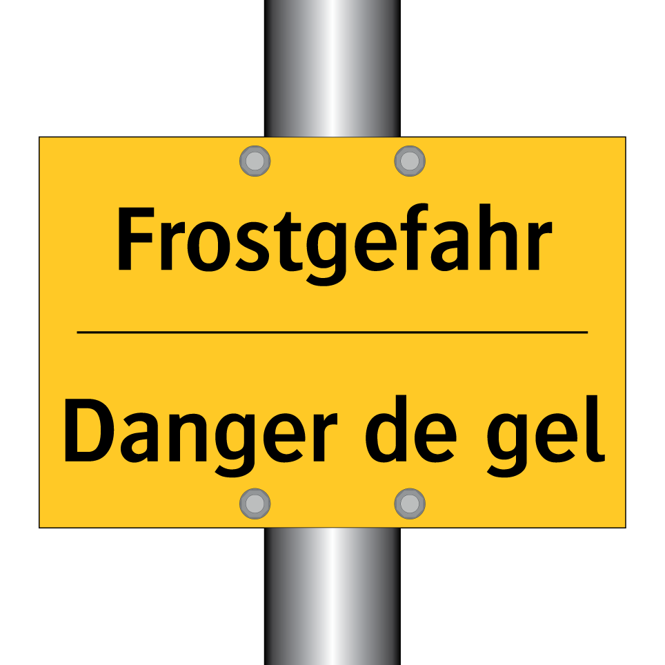 Frostgefahr - Danger de gel