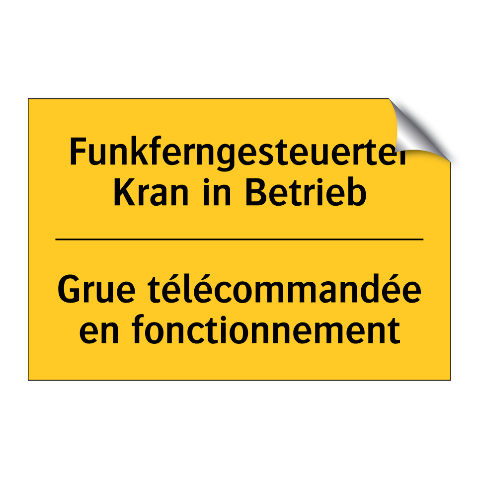 Funkferngesteuerter Kran in Betrieb /.../ - Grue télécommandée en fonctionnement /.../