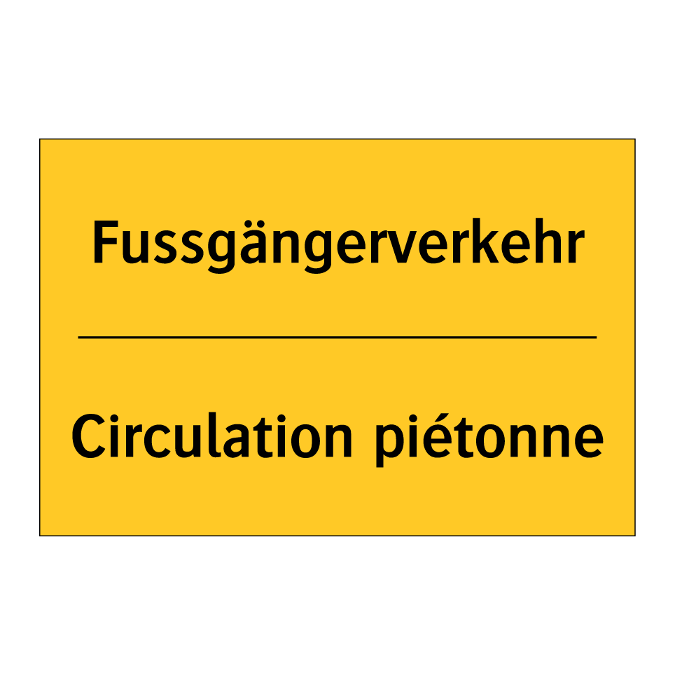 Fussgängerverkehr - Circulation piétonne