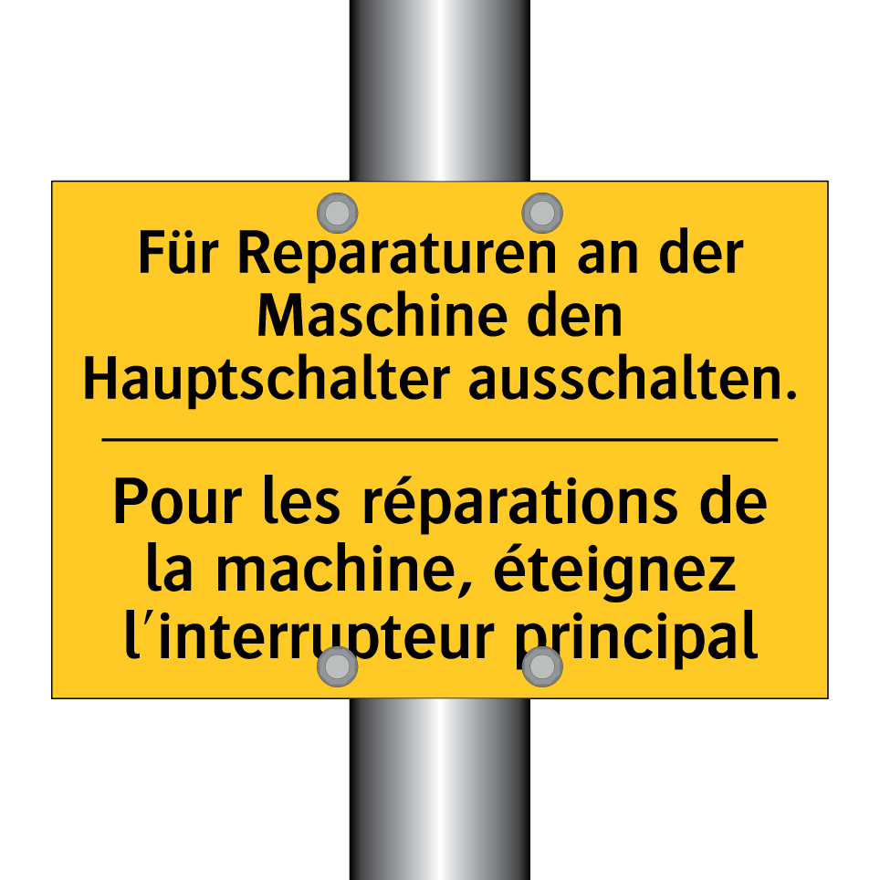 Für Reparaturen an der Maschine  /.../ - Pour les réparations de la machine,  /.../