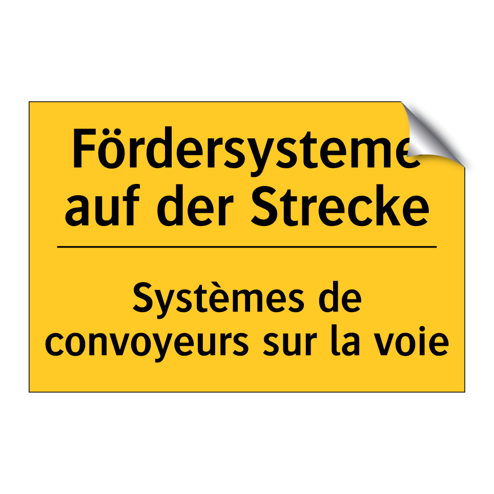 Fördersysteme auf der Strecke - Systèmes de convoyeurs sur la  /.../