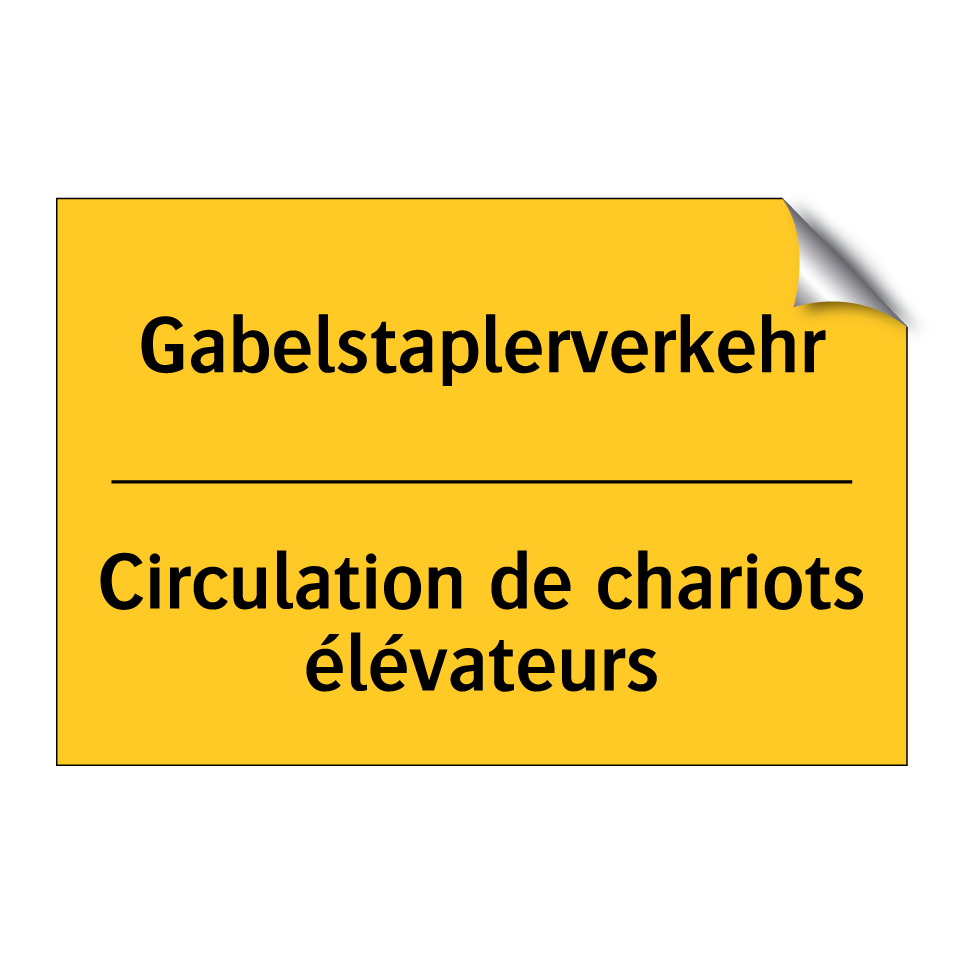 Gabelstaplerverkehr - Circulation de chariots élévateurs /.../