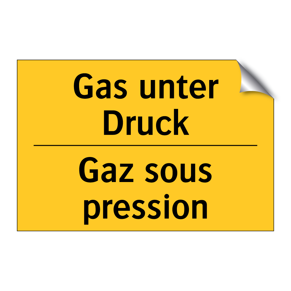 Gas unter Druck - Gaz sous pression