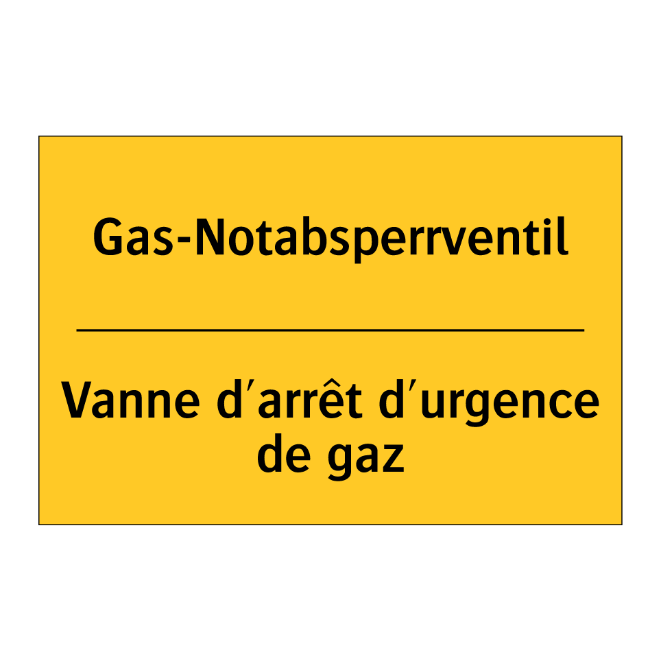 Gas-Notabsperrventil - Vanne d'arrêt d'urgence de gaz