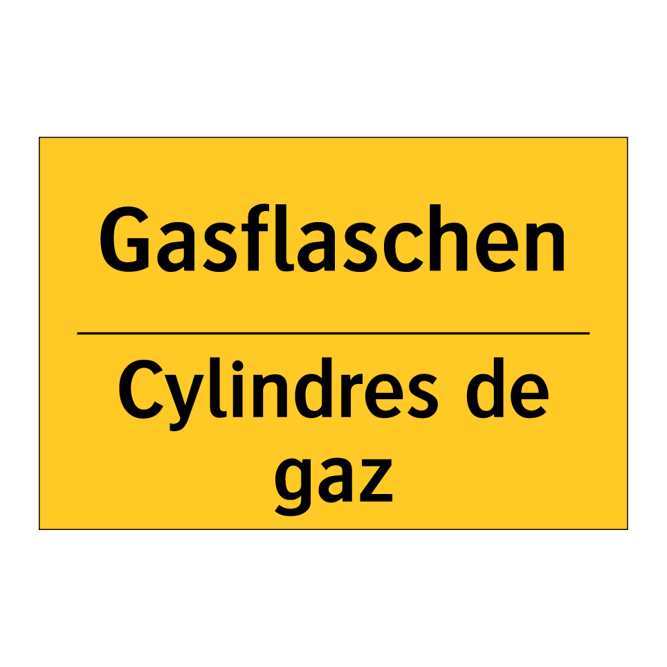 Gasflaschen - Cylindres de gaz