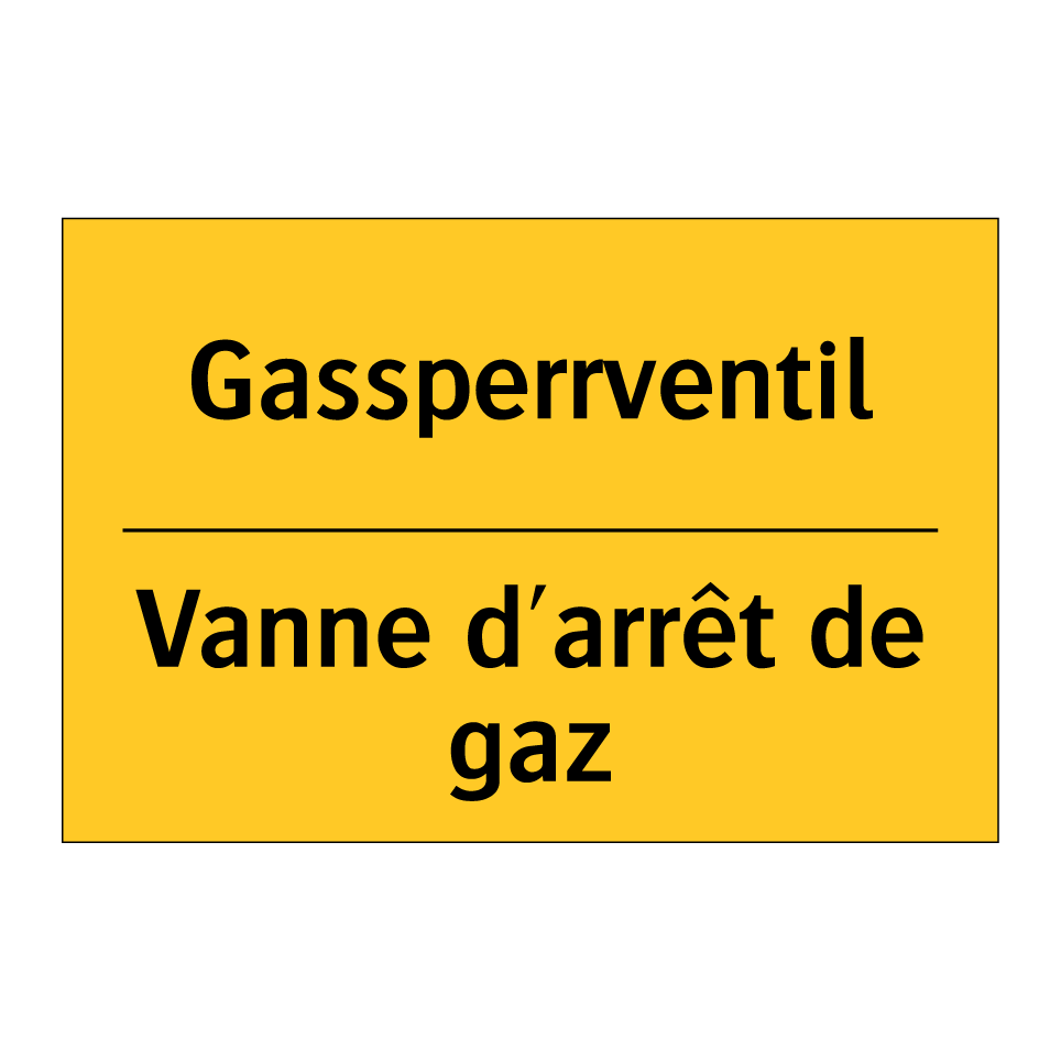 Gassperrventil - Vanne d'arrêt de gaz
