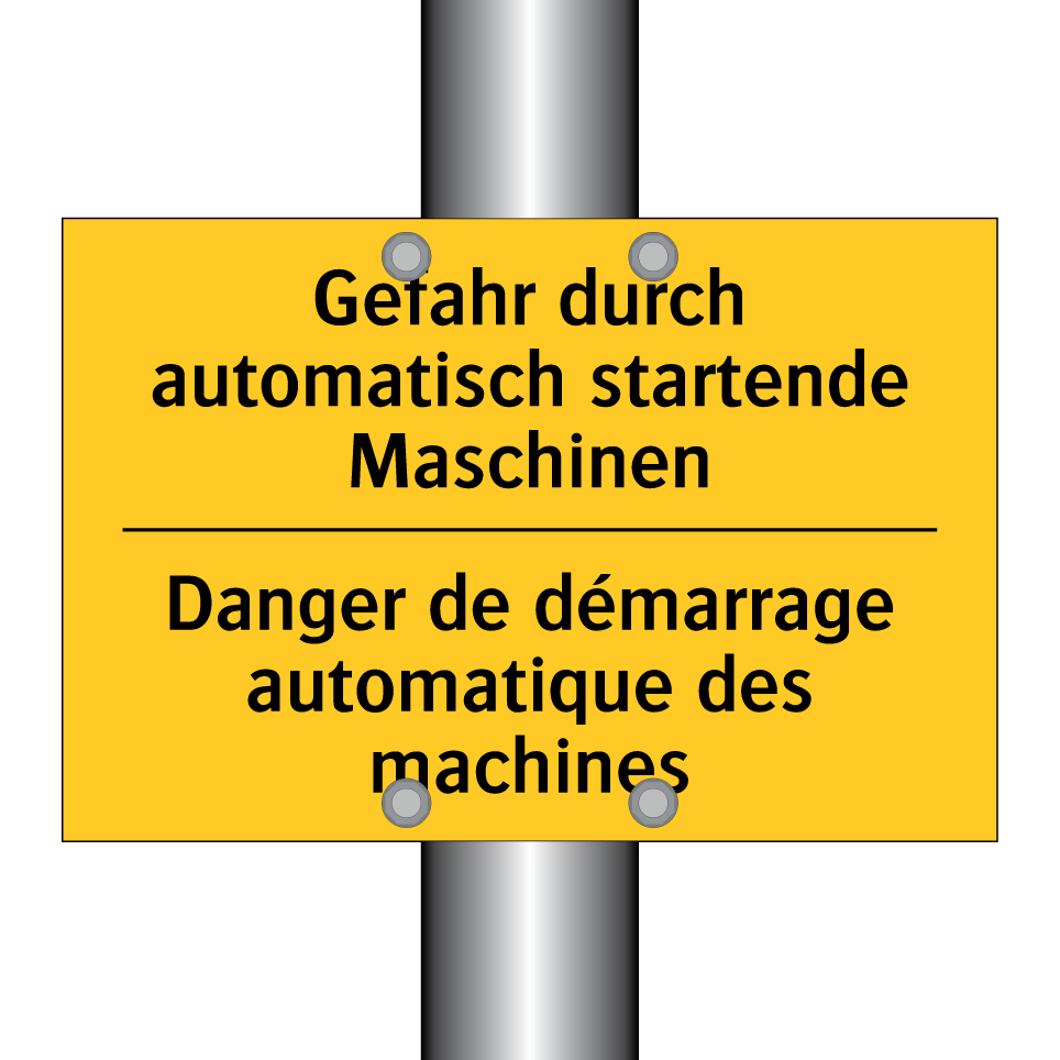 Gefahr durch automatisch startende  /.../ - Danger de démarrage automatique  /.../