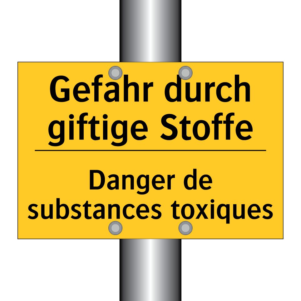 Gefahr durch giftige Stoffe - Danger de substances toxiques