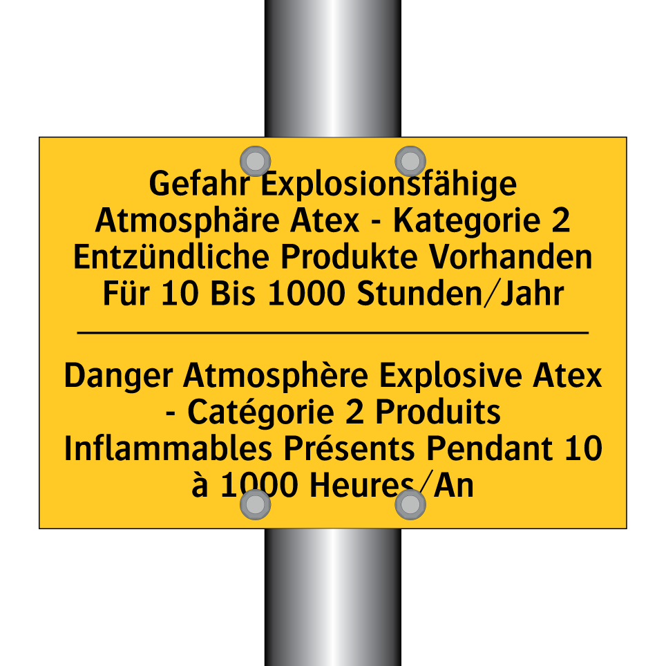Gefahr Explosionsfähige Atmosphäre  /.../ - Danger Atmosphère Explosive Atex  /.../