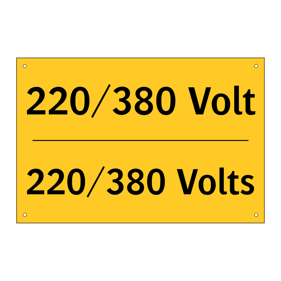 220/380 Volt - 220/380 Volts