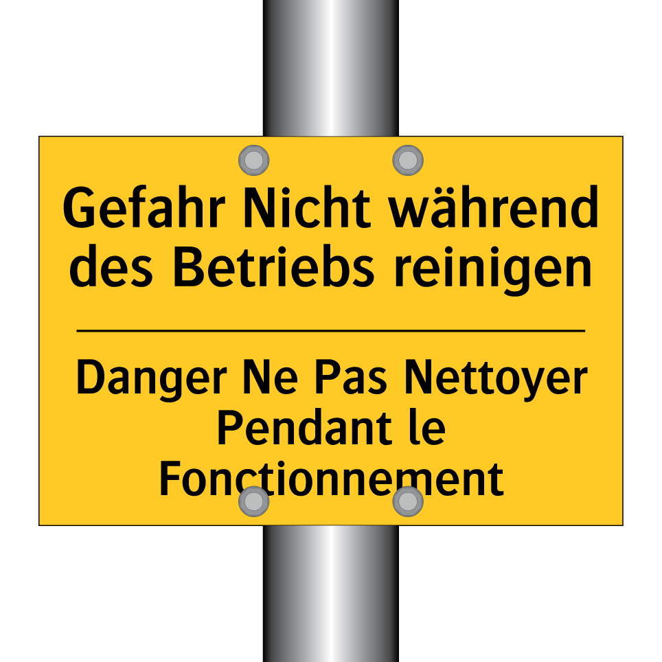 Gefahr Nicht während des Betriebs  /.../ - Danger Ne Pas Nettoyer Pendant  /.../