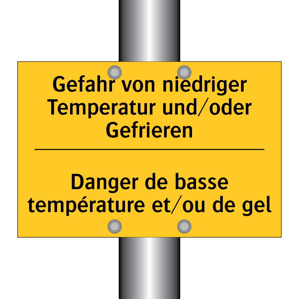 Gefahr von niedriger Temperatur  /.../ - Danger de basse température et/ou  /.../