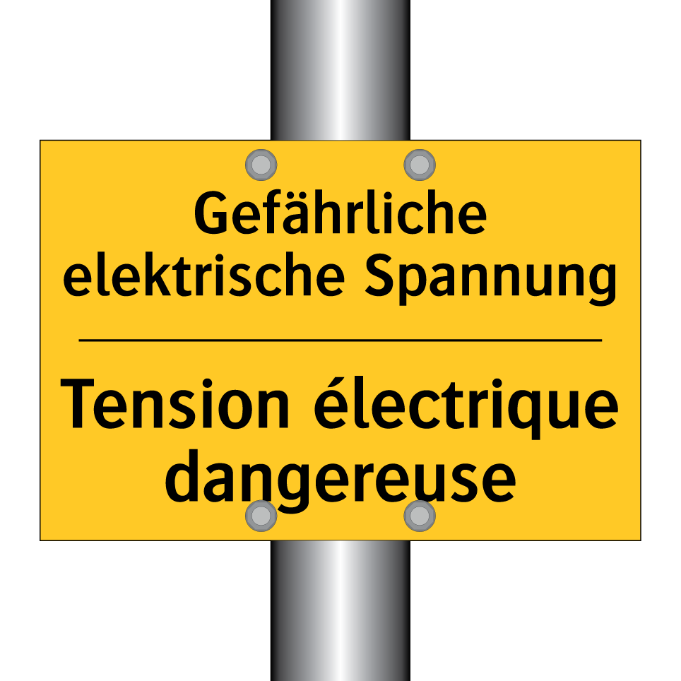 Gefährliche elektrische Spannung /.../ - Tension électrique dangereuse