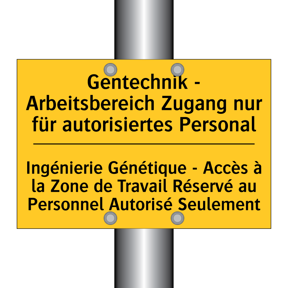 Gentechnik - Arbeitsbereich Zugang  /.../ - Ingénierie Génétique - Accès à  /.../