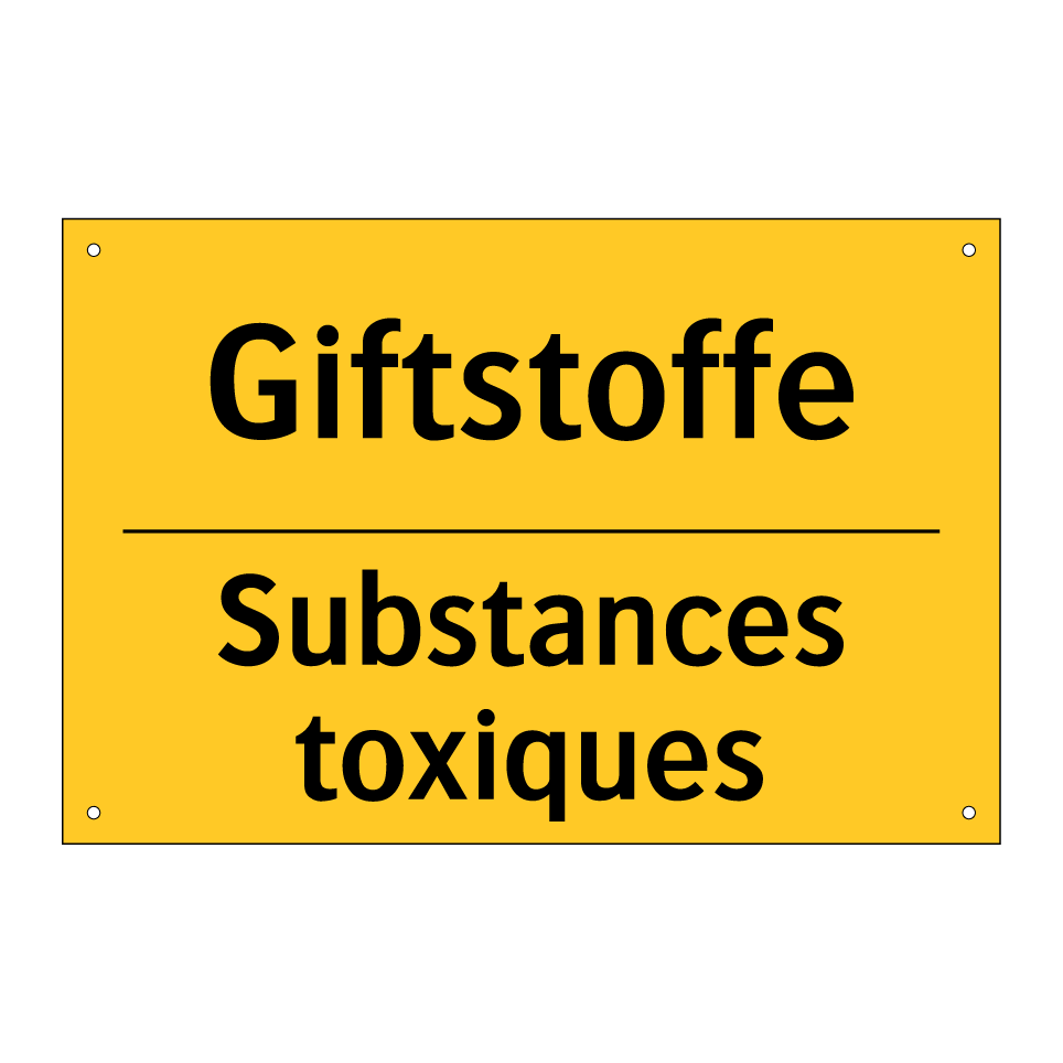 Giftstoffe - Substances toxiques