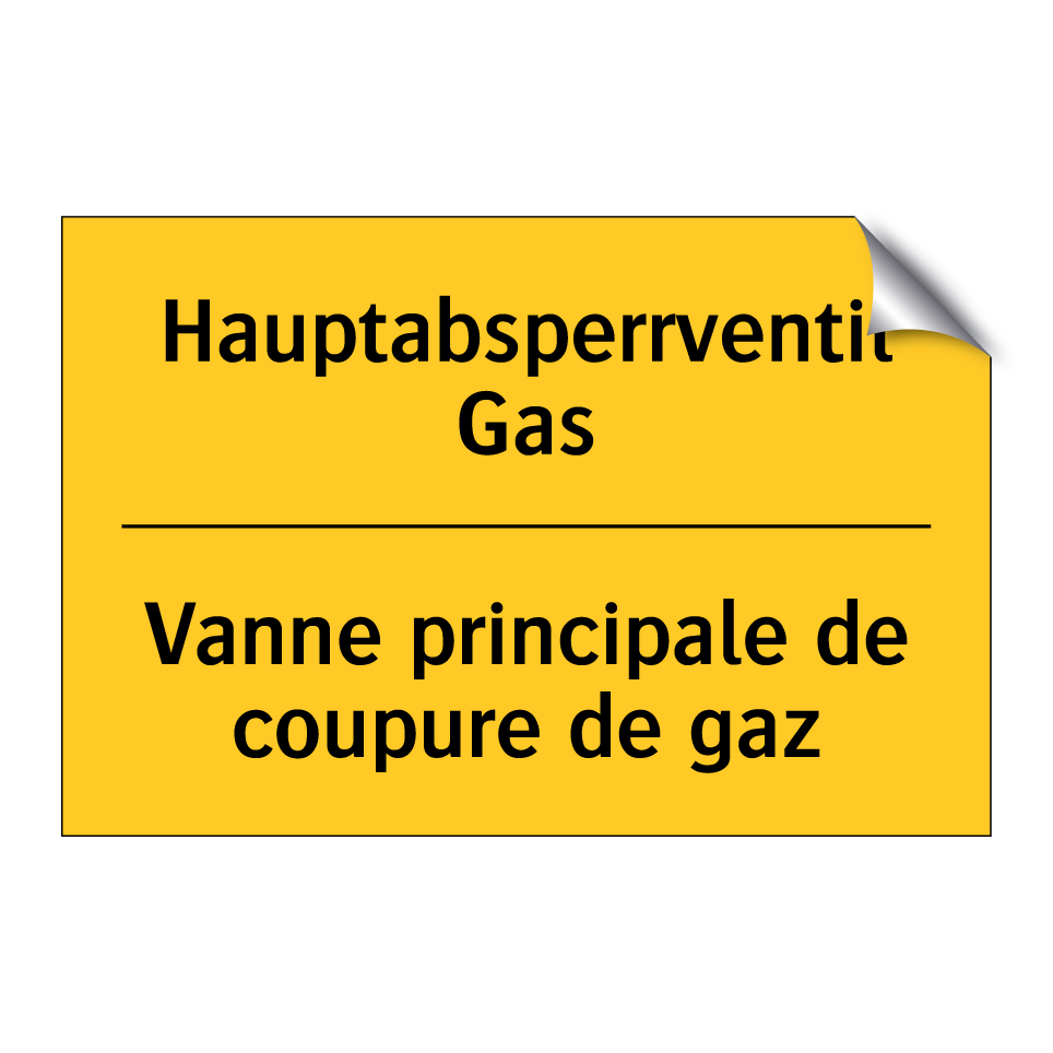 Hauptabsperrventil Gas - Vanne principale de coupure de  /.../