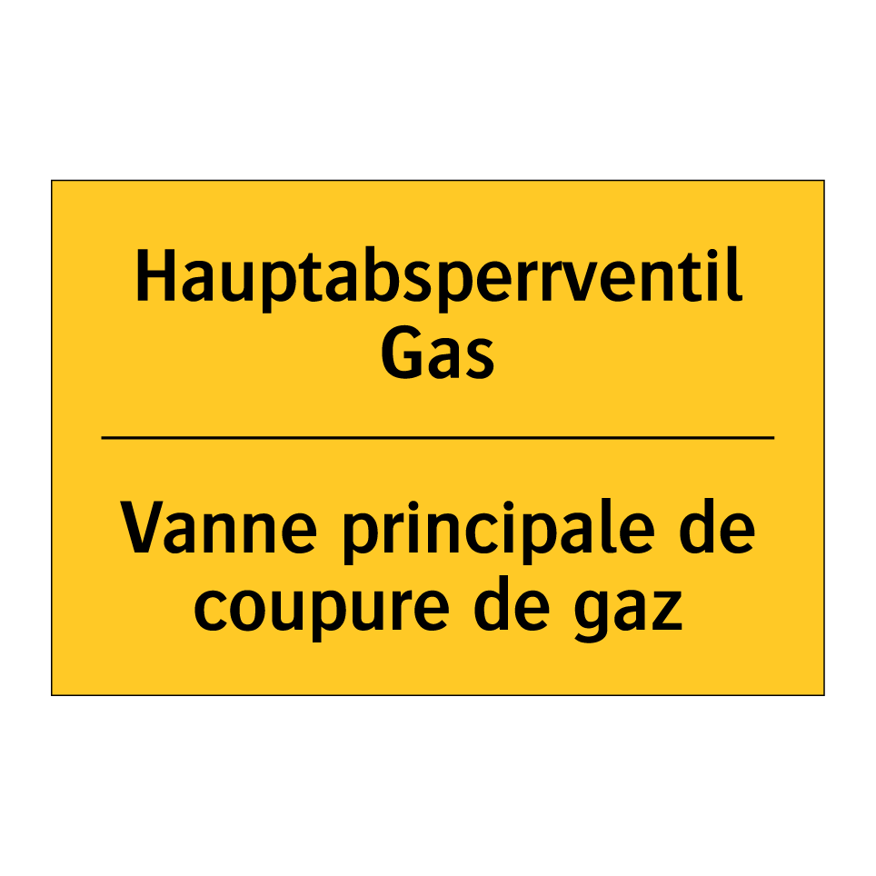 Hauptabsperrventil Gas - Vanne principale de coupure de  /.../