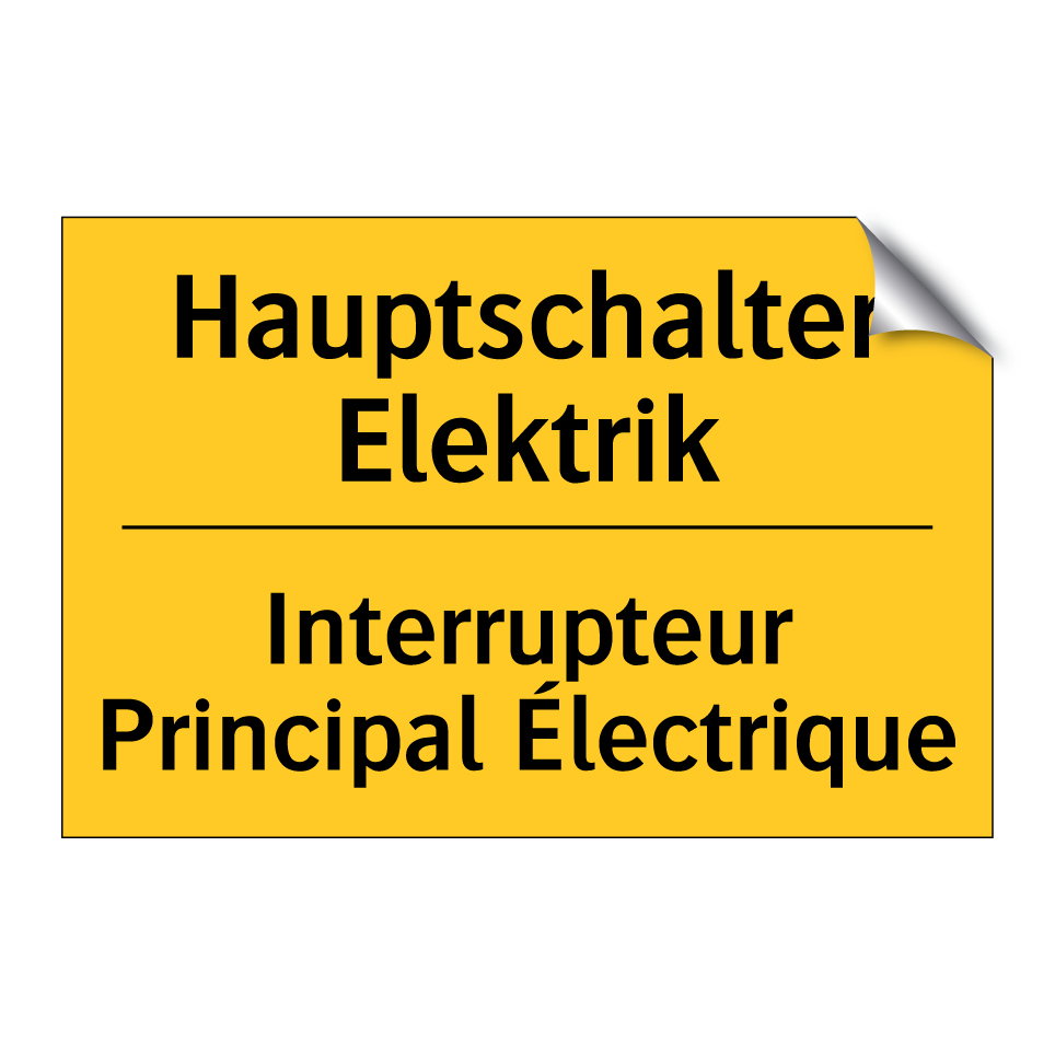 Hauptschalter Elektrik - Interrupteur Principal Électrique /.../