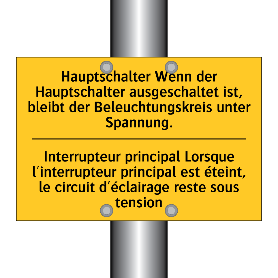 Hauptschalter Wenn der Hauptschalter  /.../ - Interrupteur principal Lorsque  /.../