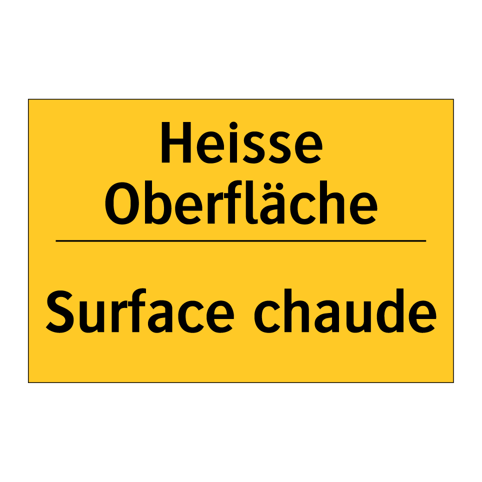 Heisse Oberfläche - Surface chaude