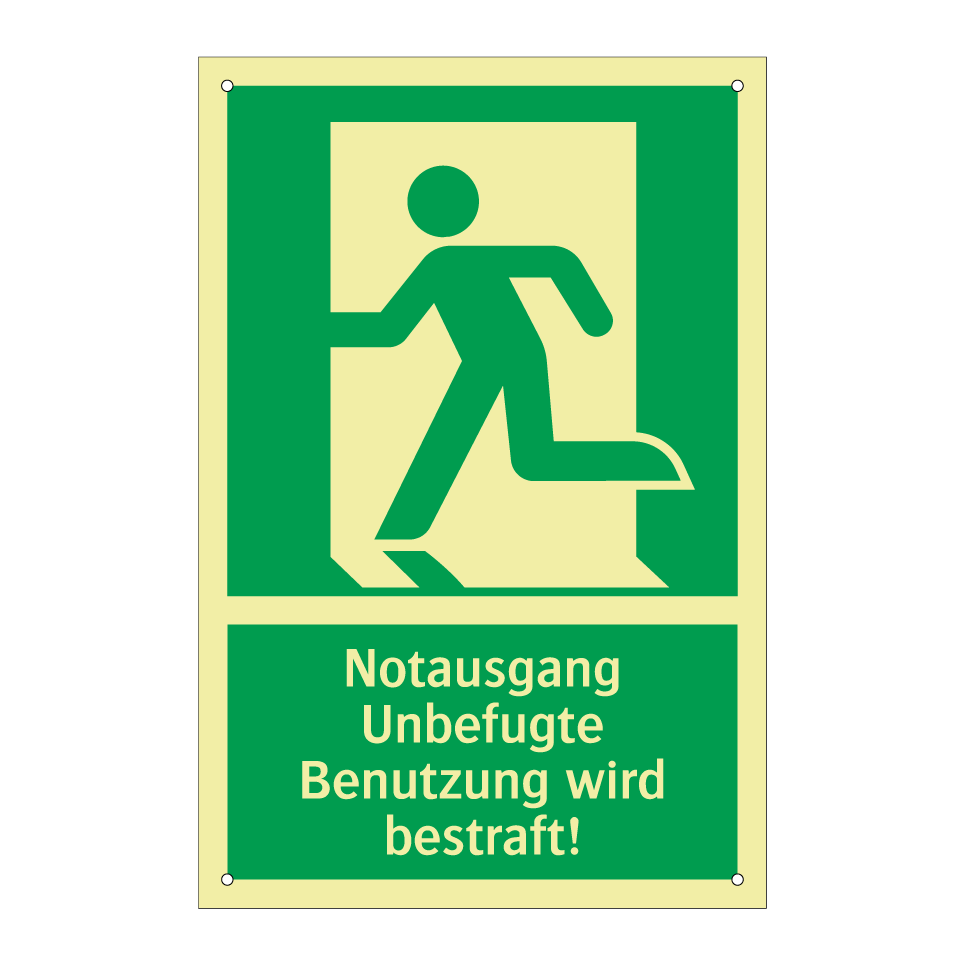 Notausgang Unbefugte Benutzung wird bestraft!