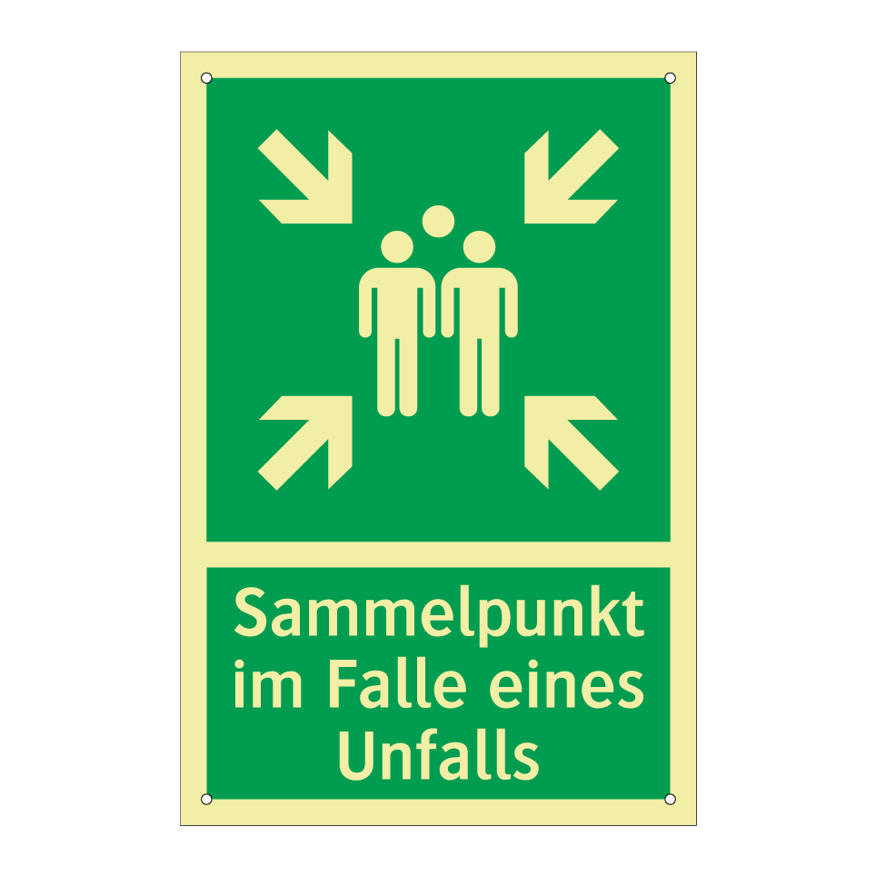 Sammelpunkt im Falle eines Unfalls