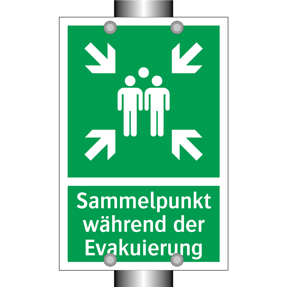 Sammelpunkt während der Evakuierung