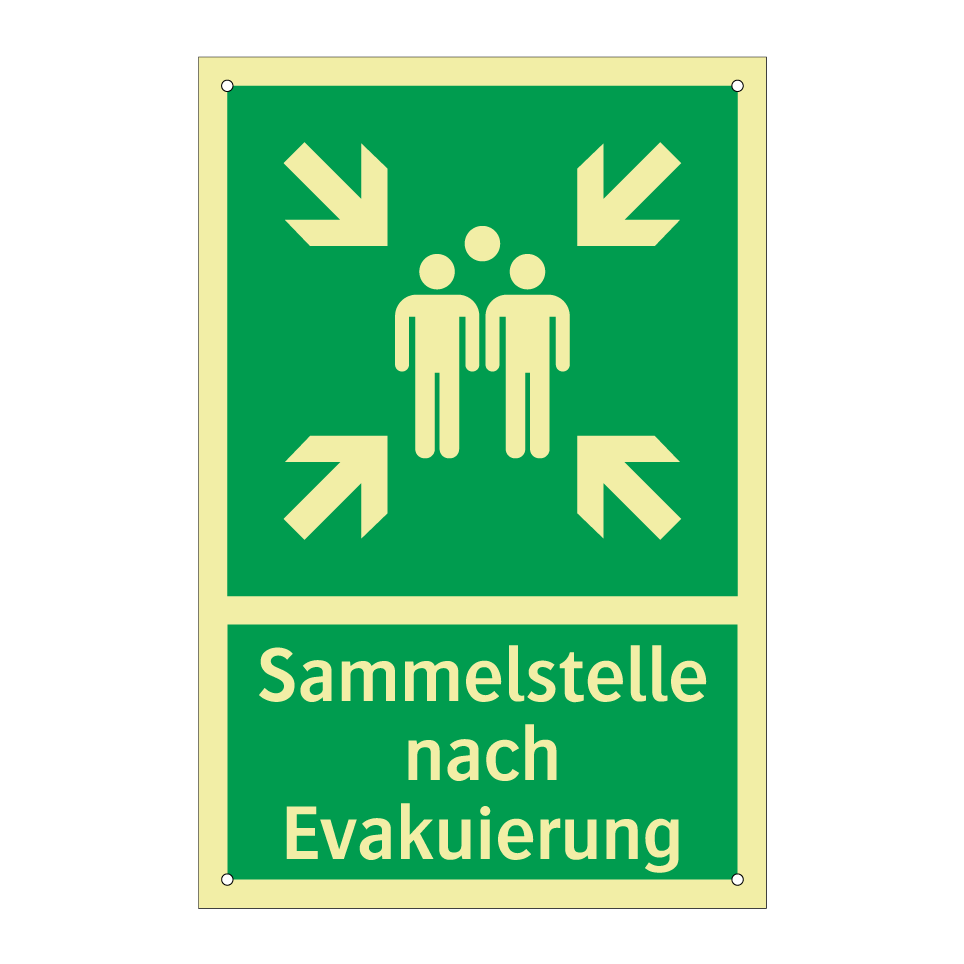 Sammelstelle nach Evakuierung