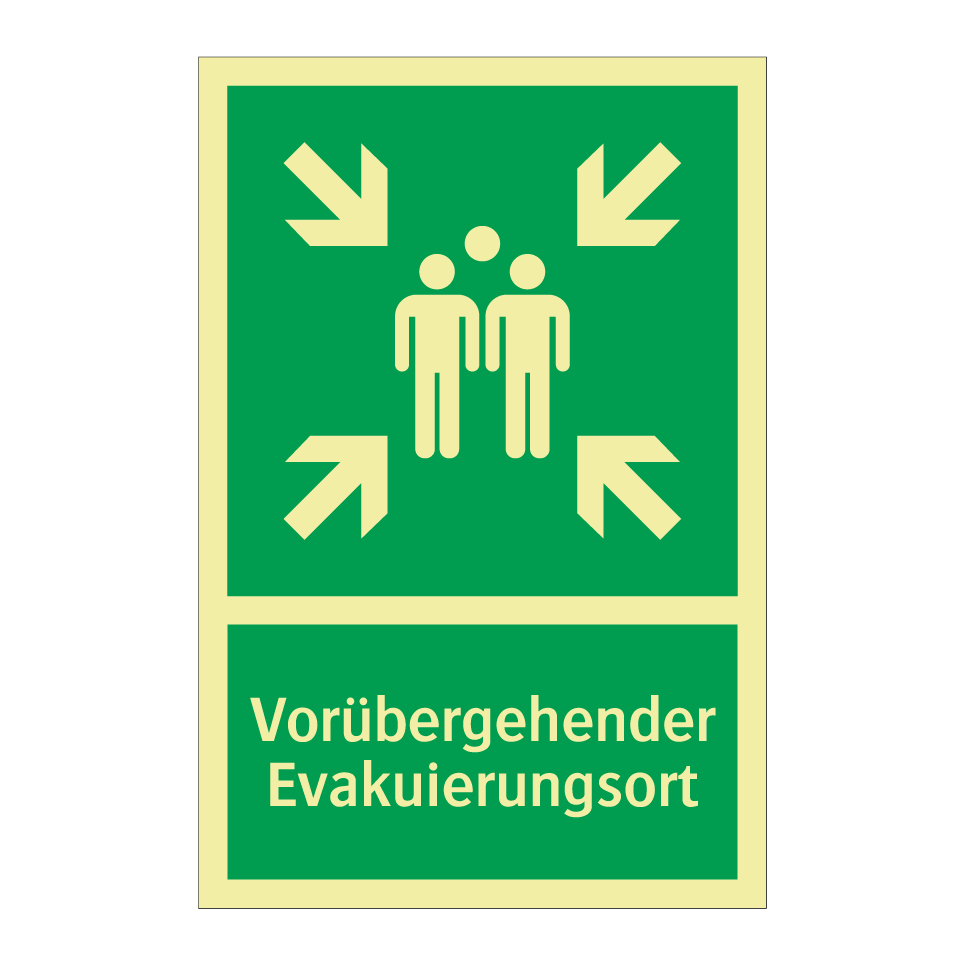 Vorübergehender Evakuierungsort