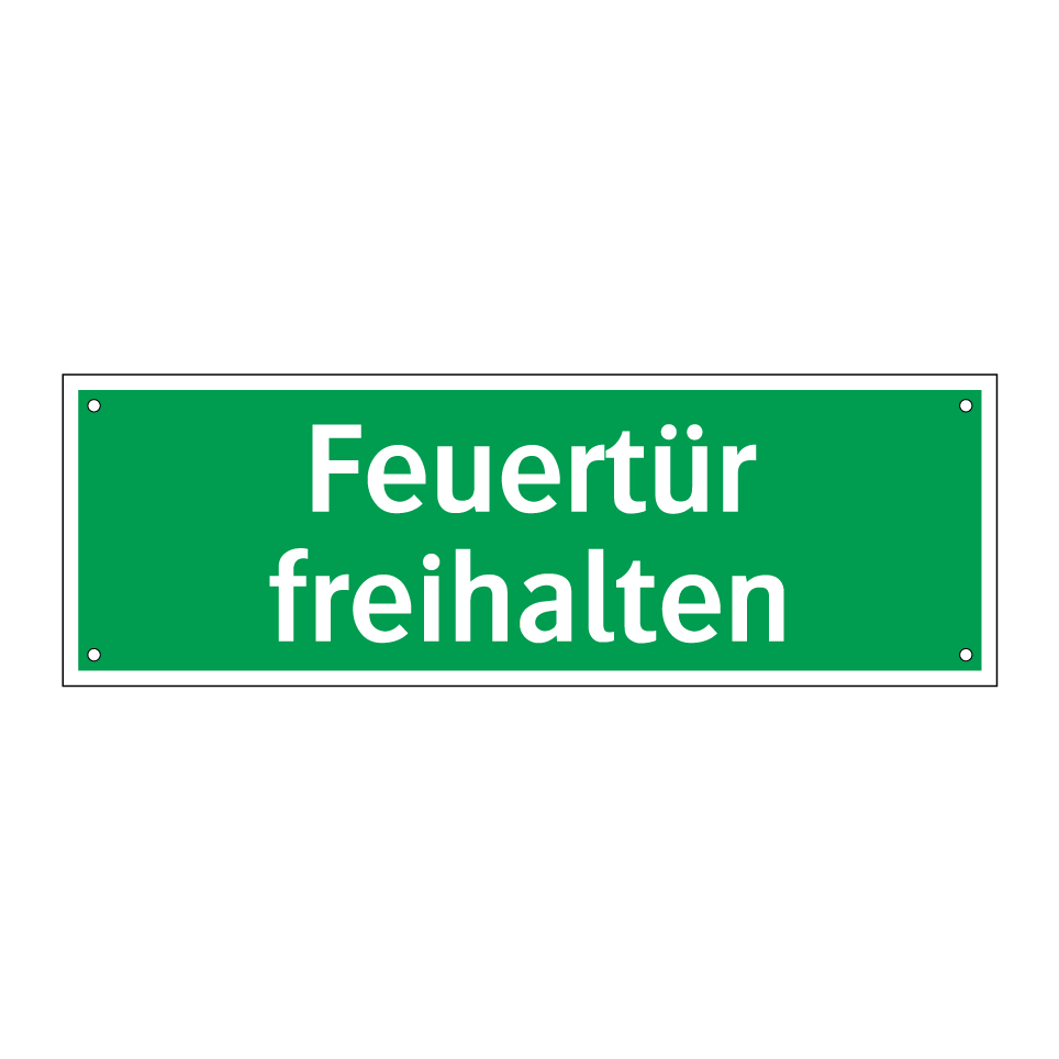 Feuertür freihalten
