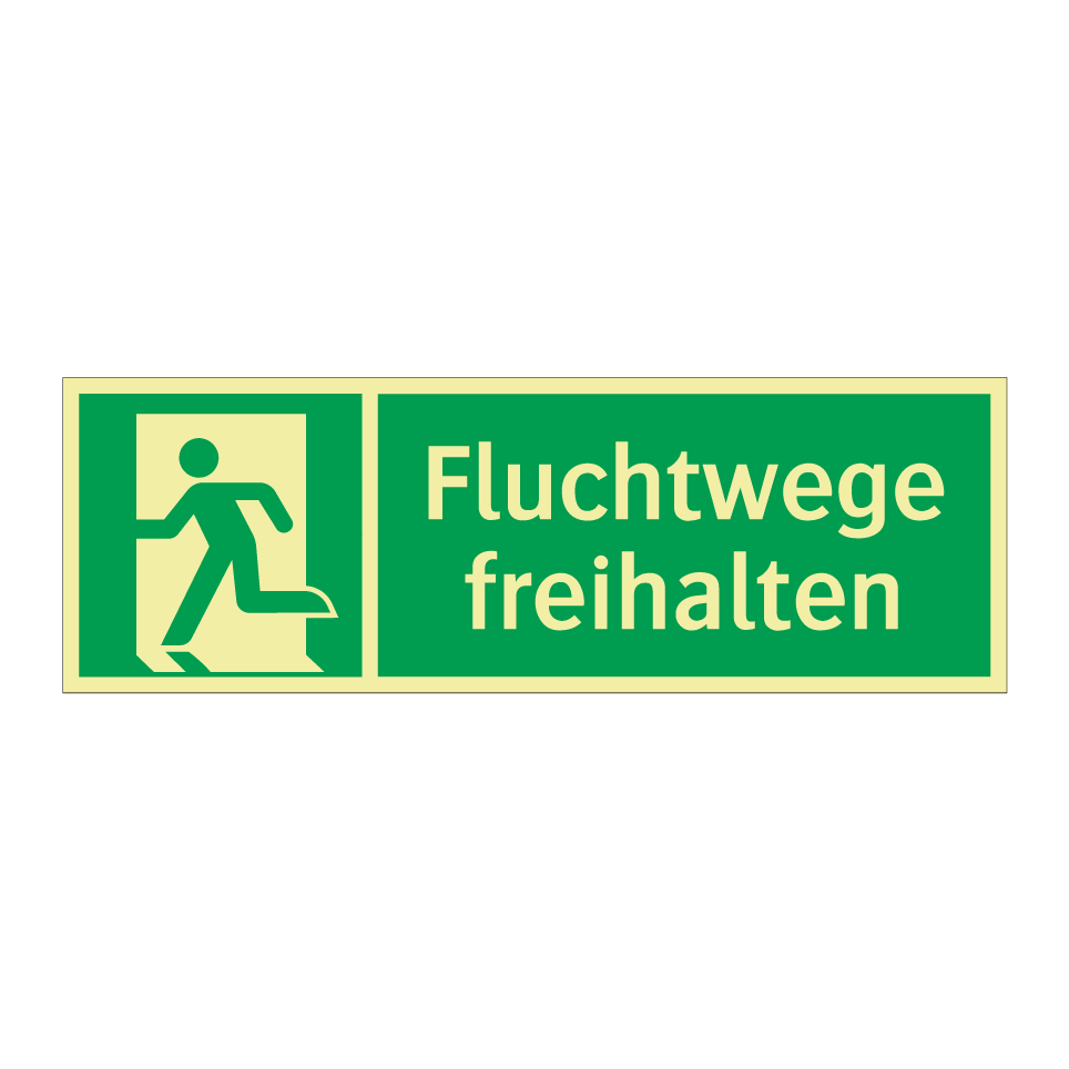 Fluchtwege freihalten