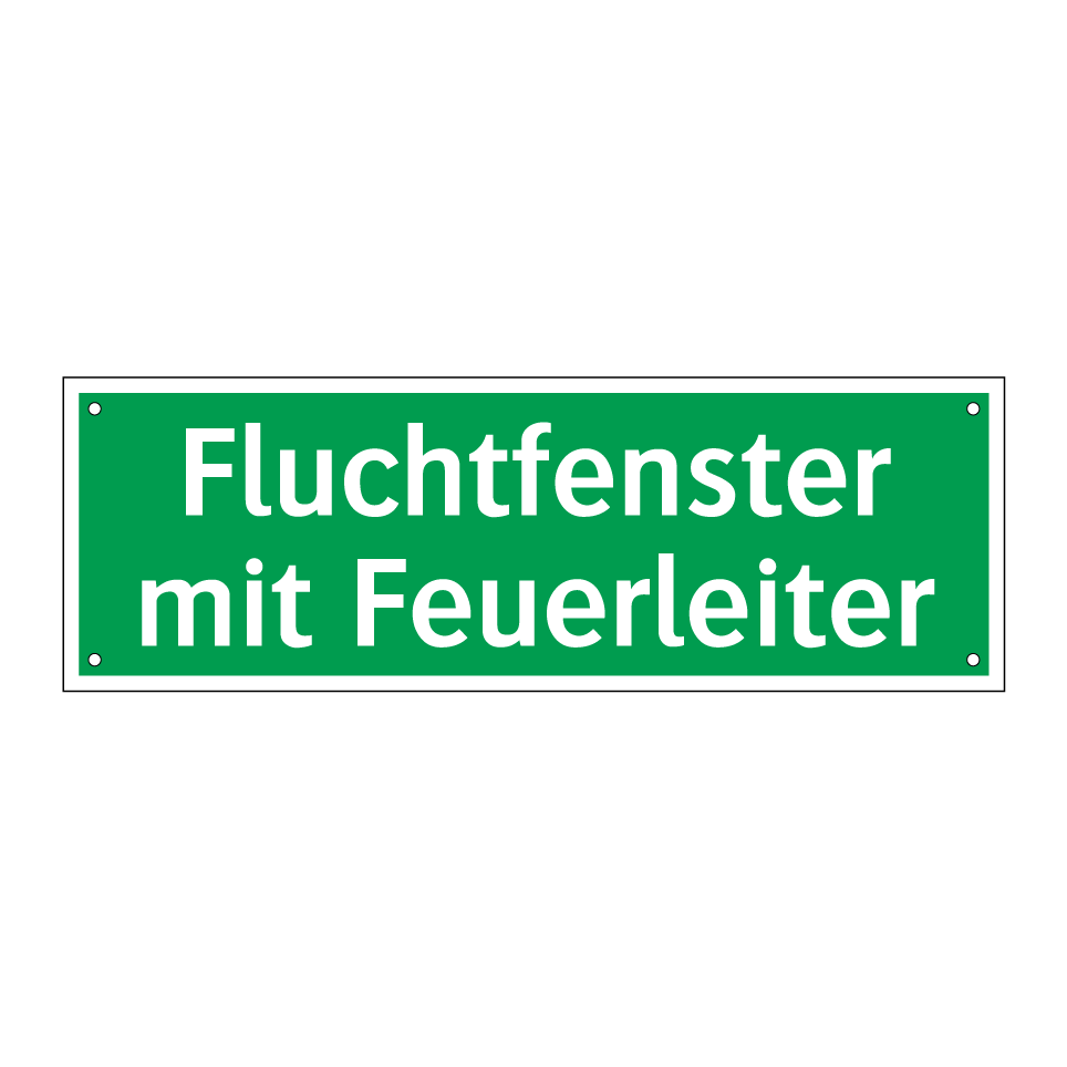 Fluchtfenster mit Feuerleiter