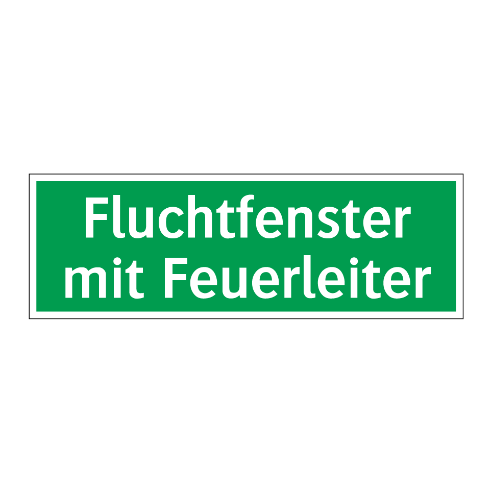 Fluchtfenster mit Feuerleiter