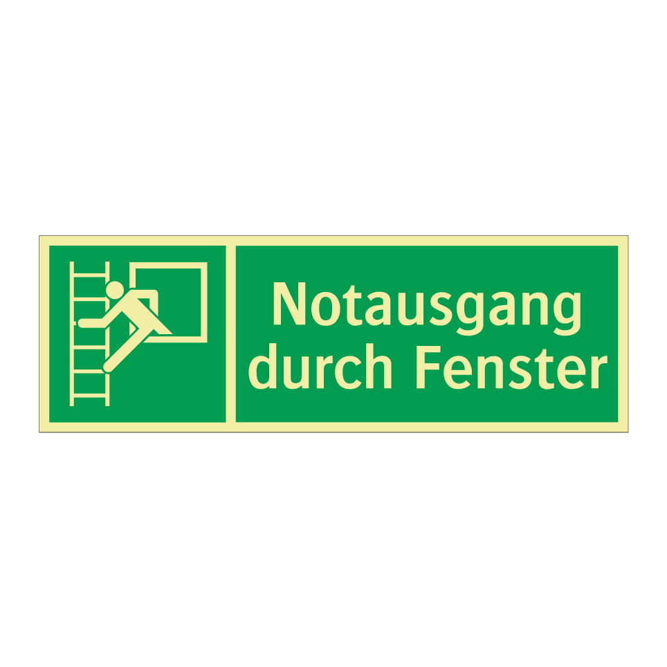 Notausgang durch Fenster