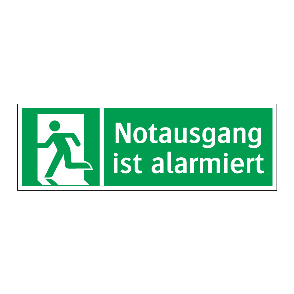 Notausgang ist alarmiert
