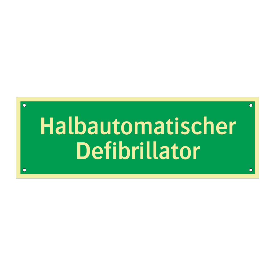 Halbautomatischer Defibrillator