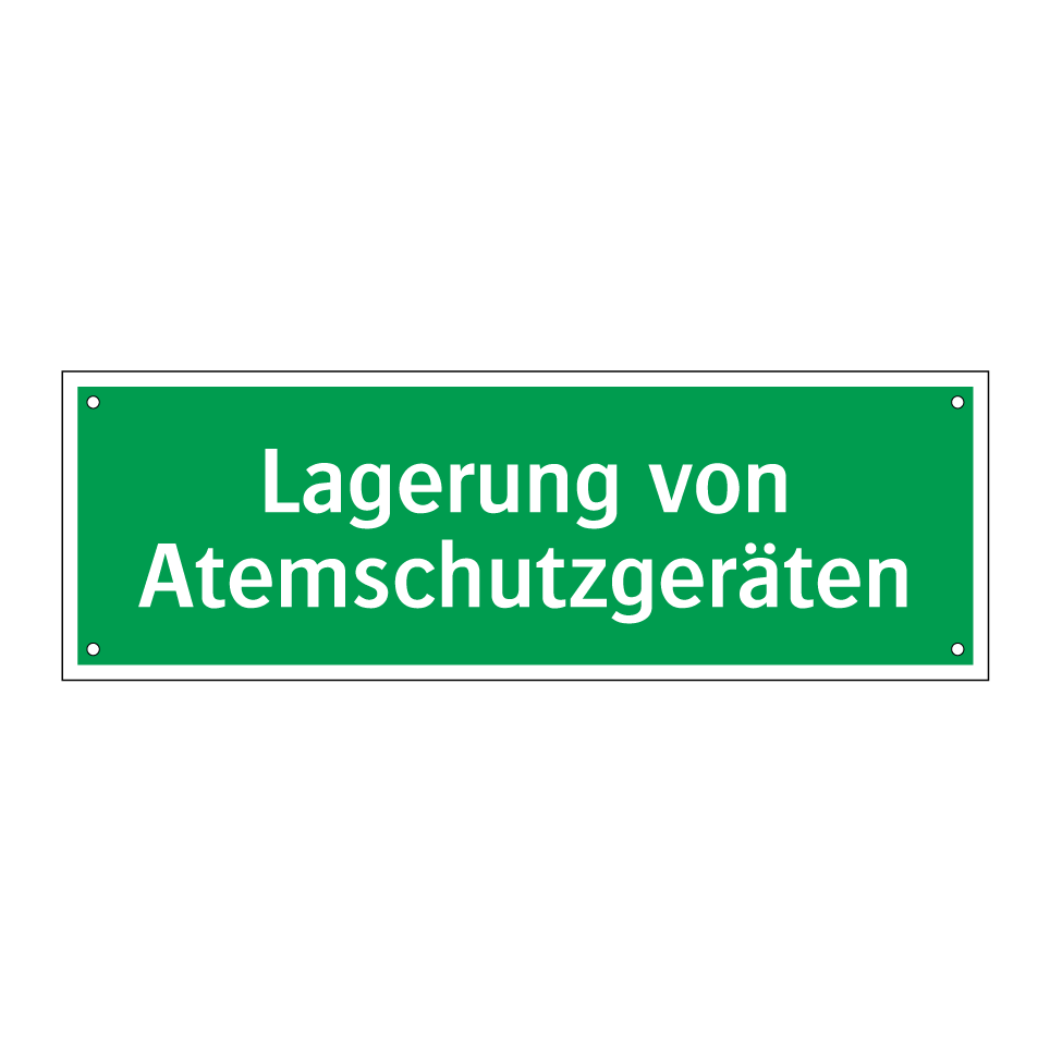 Lagerung von Atemschutzgeräten
